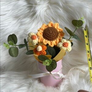 Handmade crochet flower